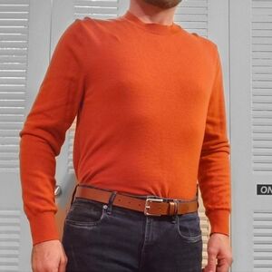 ZARA orange wool blend sweater